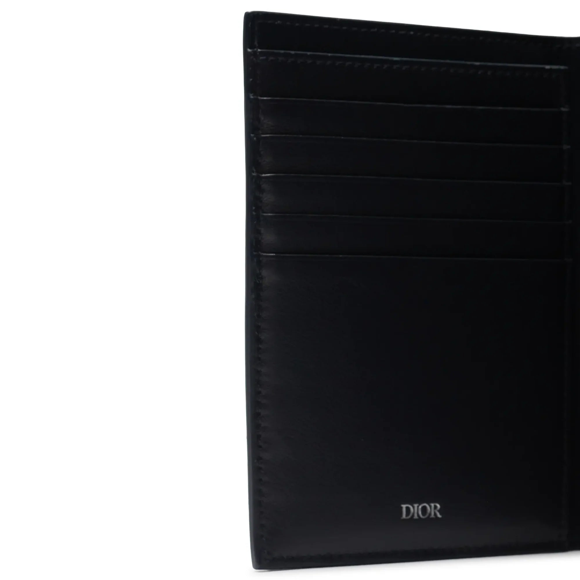 Leather Navy Blue Bifold Card Wallet