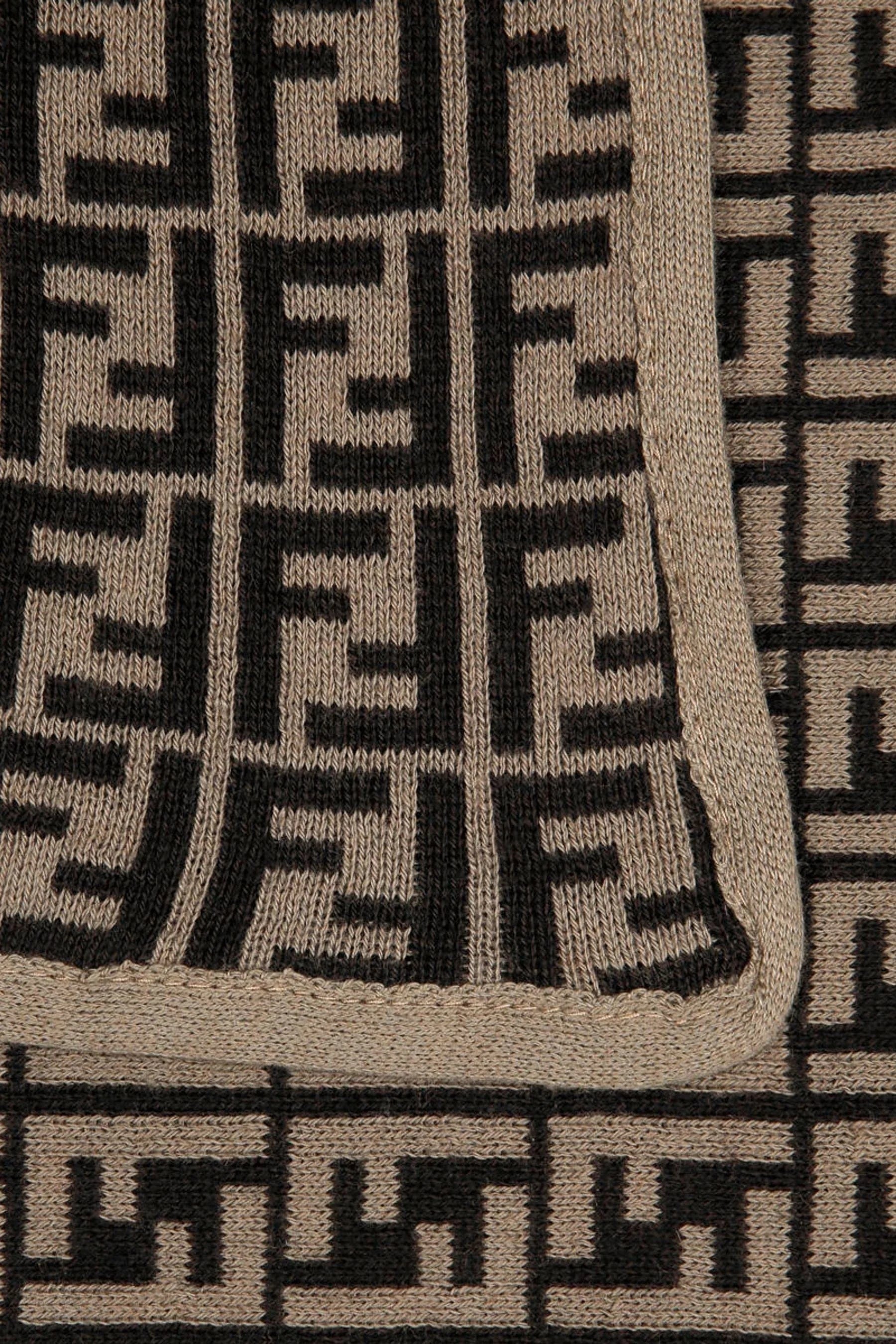 Cotton and Cashmere Baby Brown Blanket