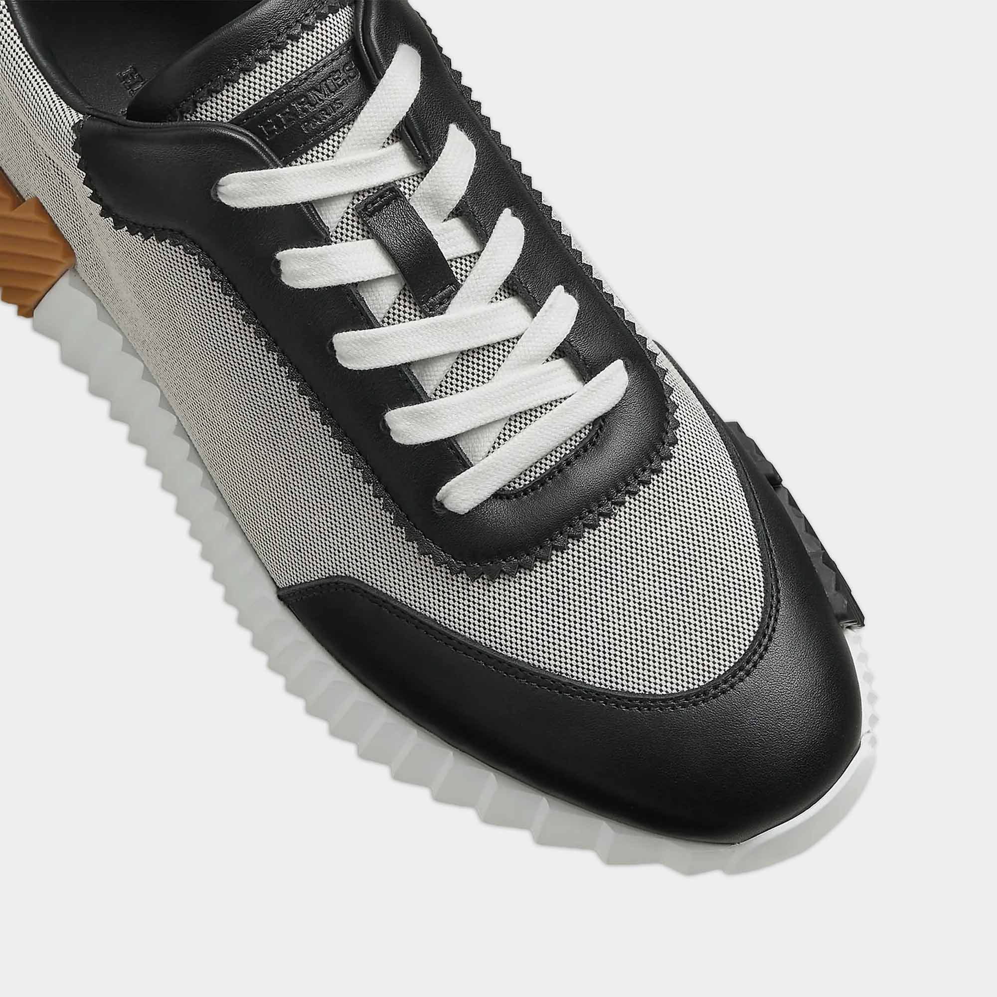Hermes Paris Bouncing Calf Sneaker Prunoir Noir