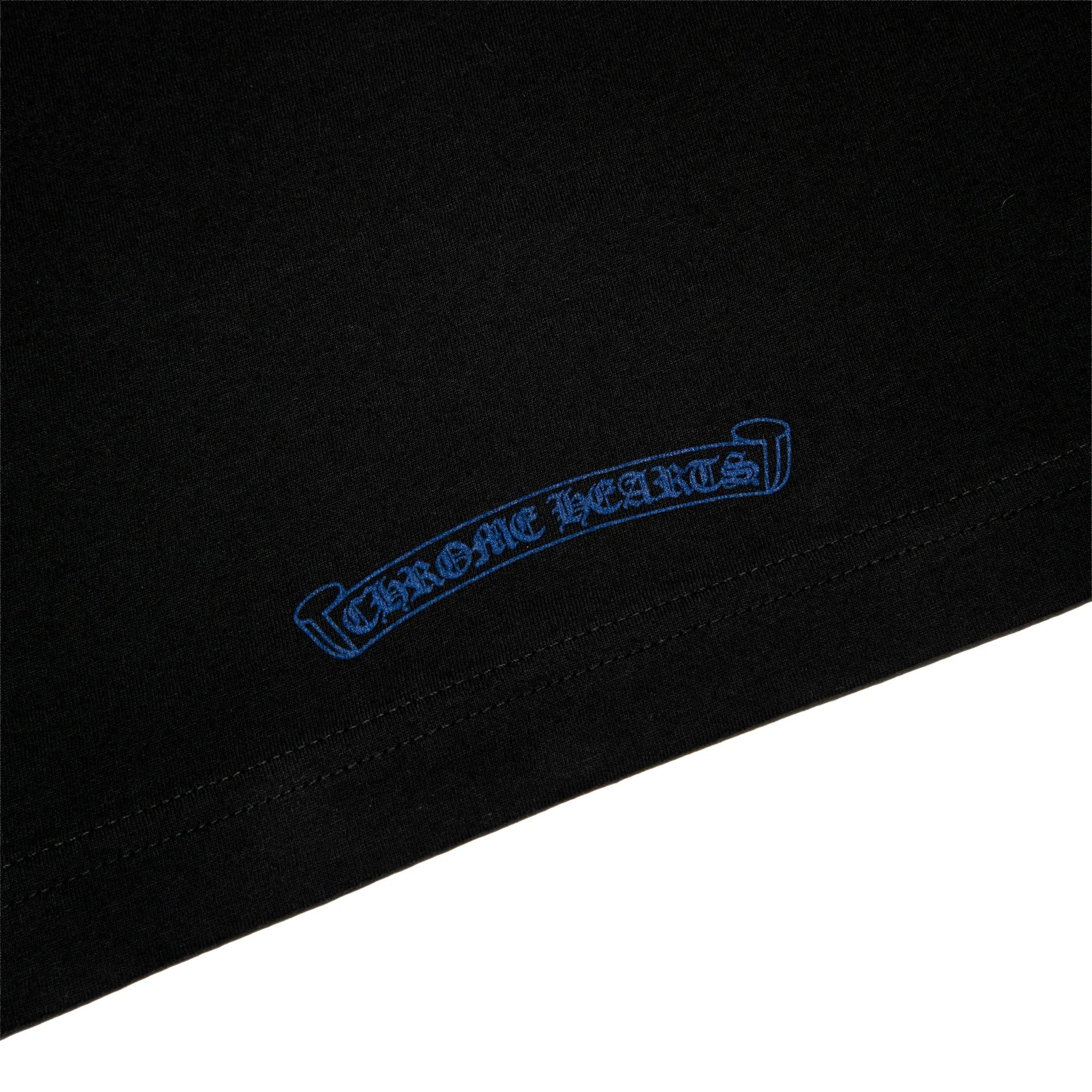1988 Neck Logo L/S Black Blue T Shirt