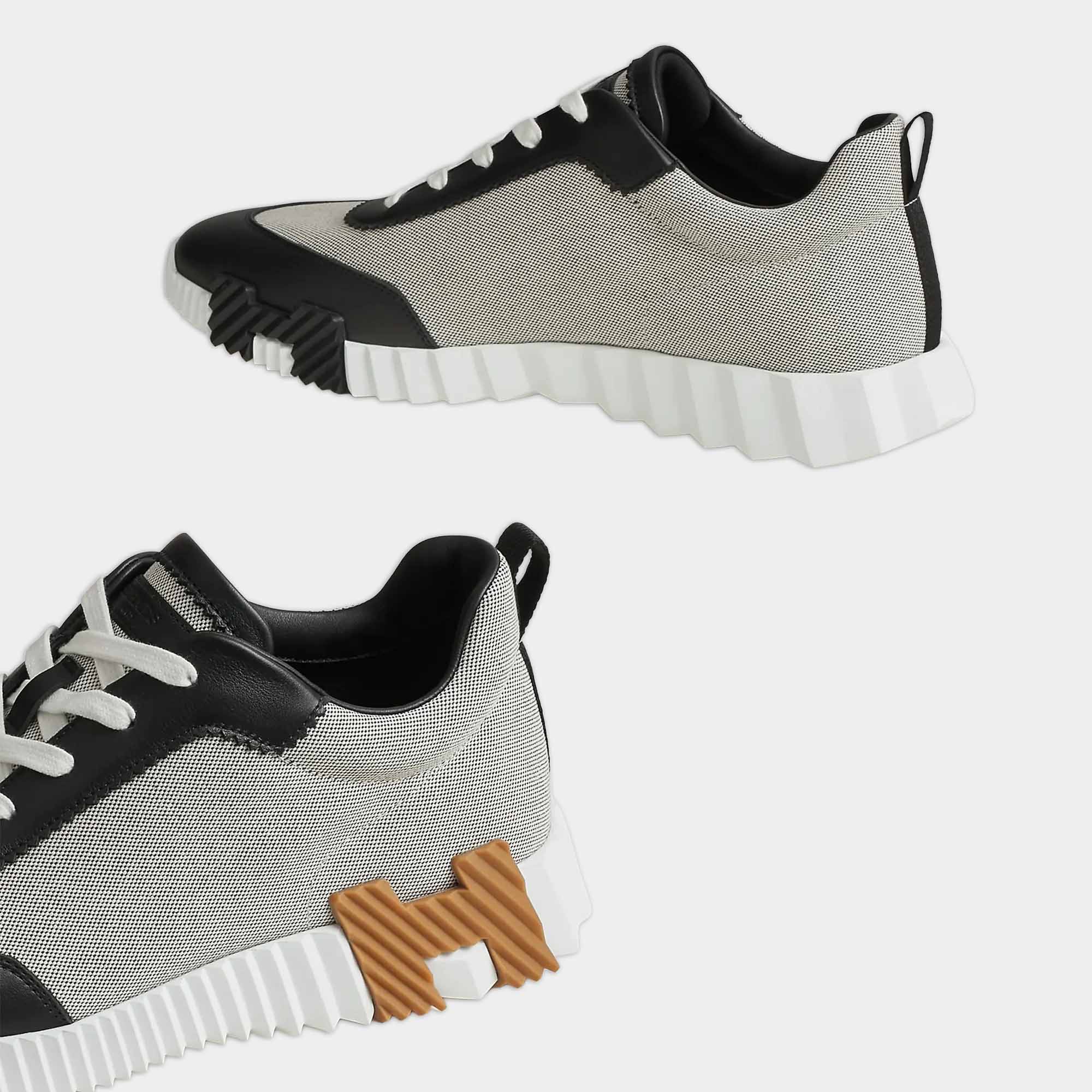 Hermes Paris Bouncing Calf Sneaker Prunoir Noir
