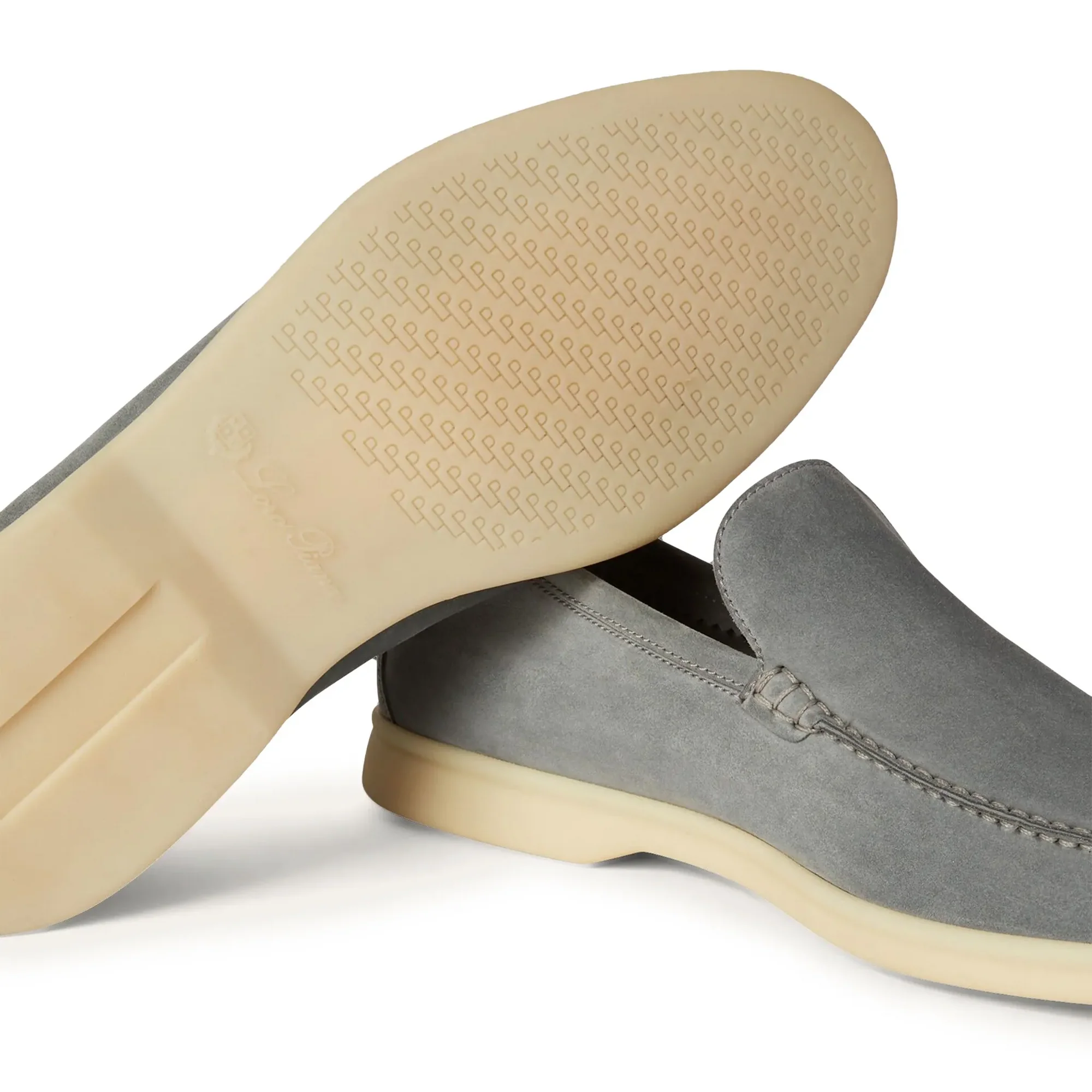 Summer Walk Suede Gull Grey Loafers