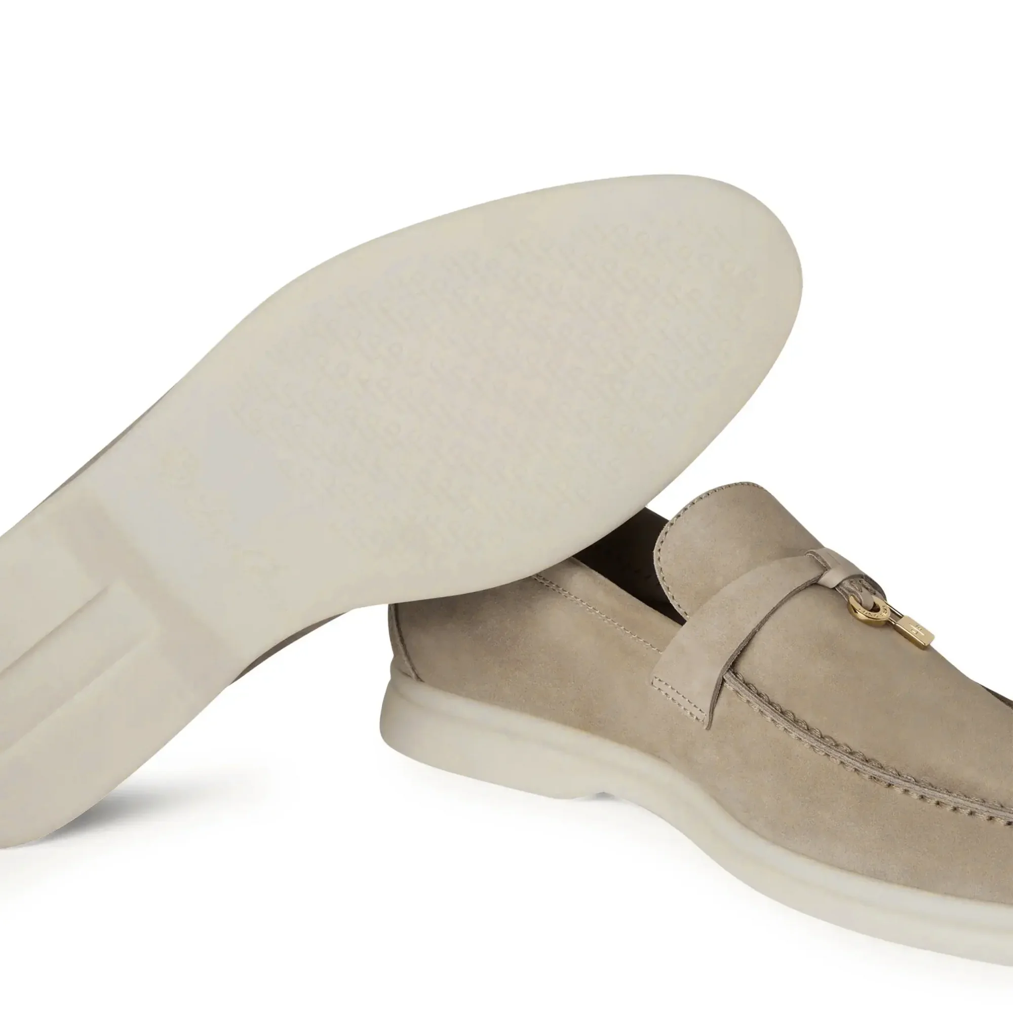 The Original Summer Charms Suede Beige Corda Loafers