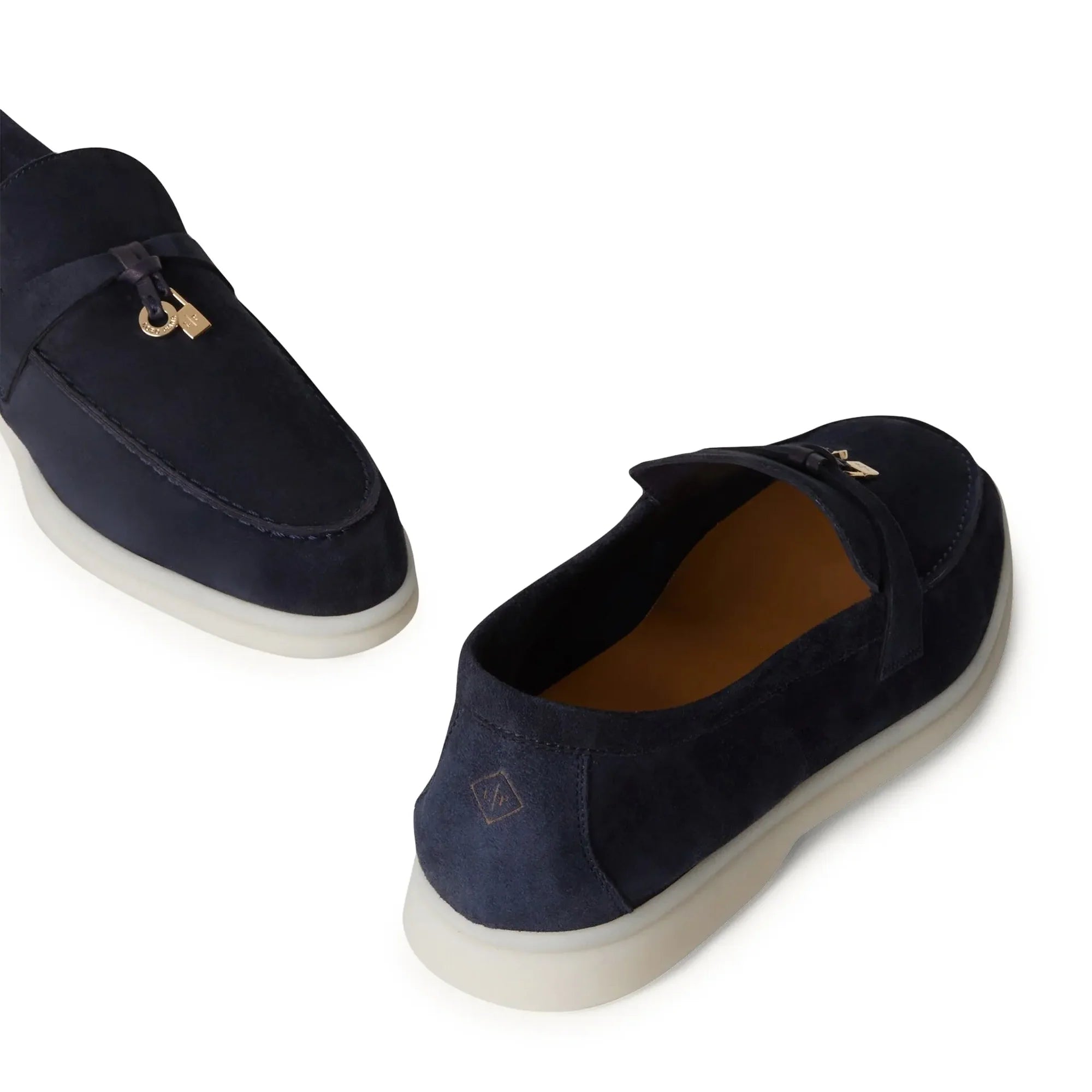 Summer Charms Suede Argo Blue Melange Loafers
