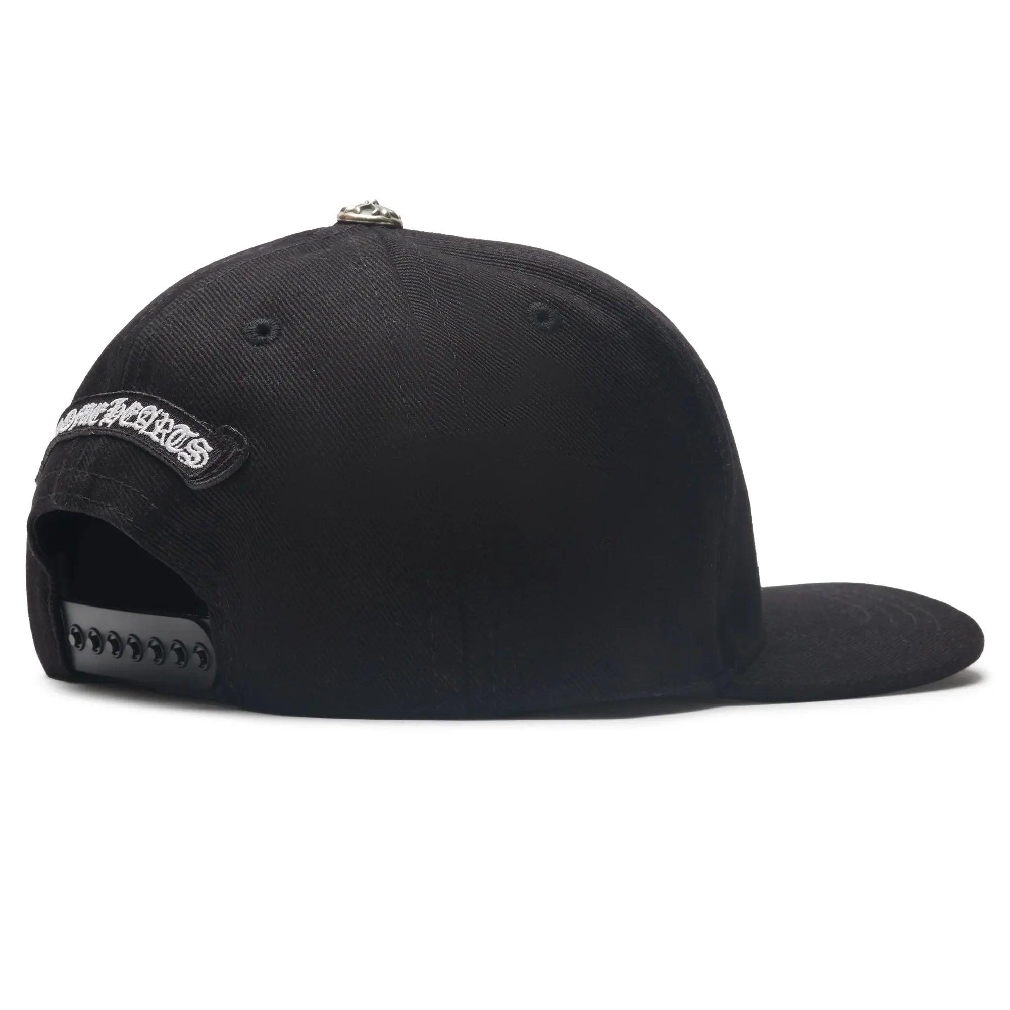 Embroidered Scroll Black White Baseball Cap