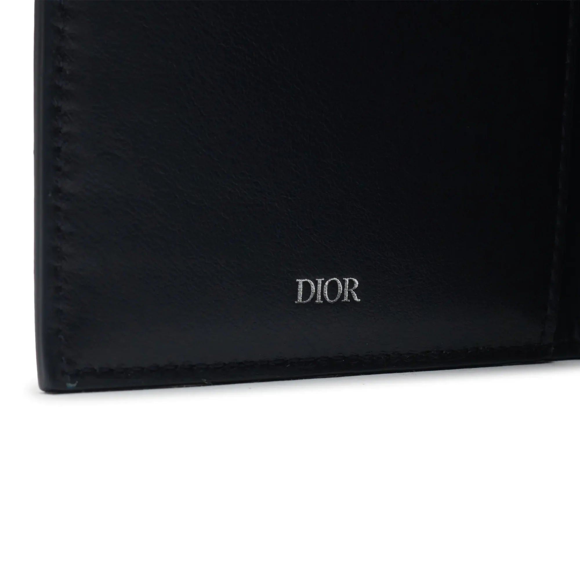 Leather Navy Blue Bifold Card Wallet
