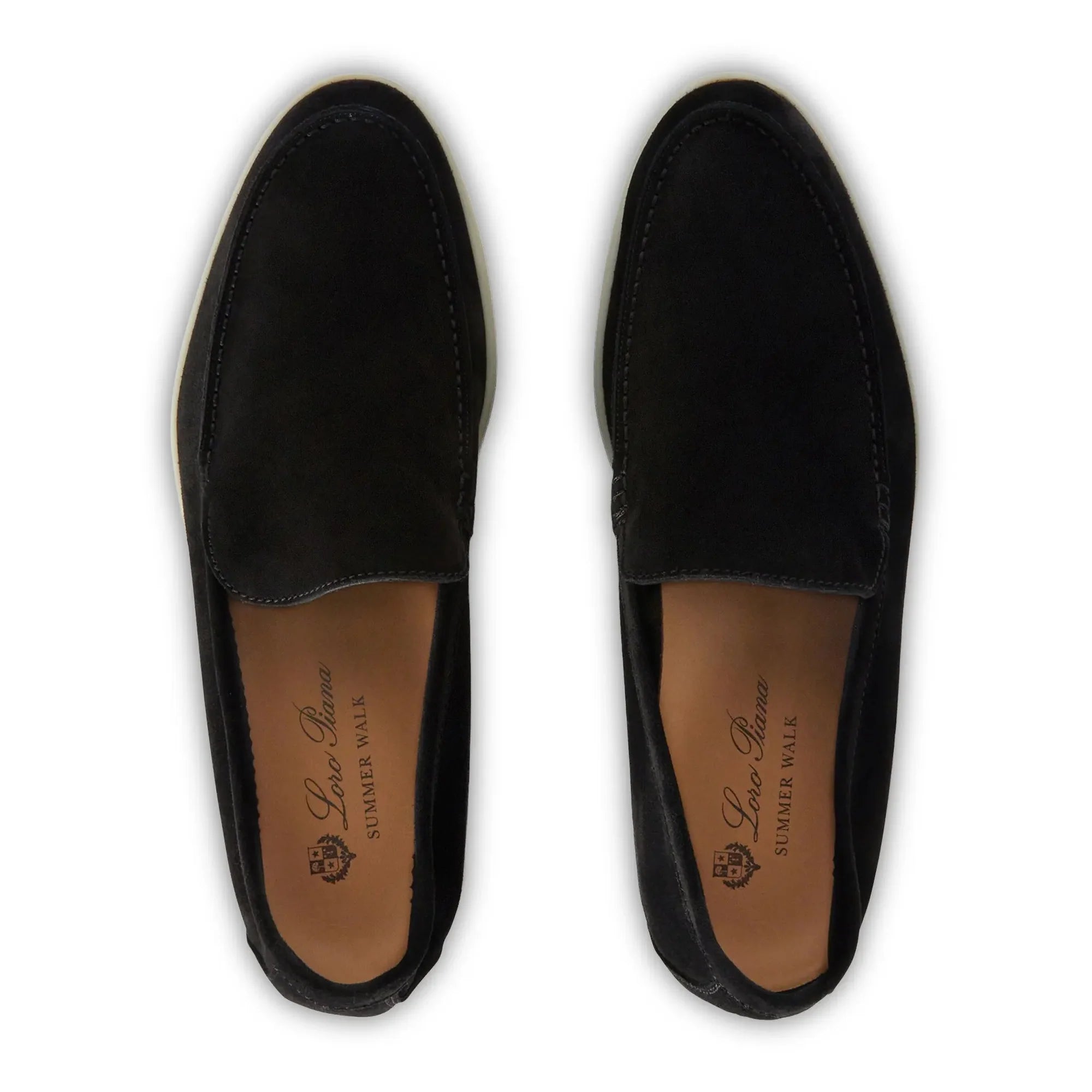 Summer Walk Suede Black Loafers