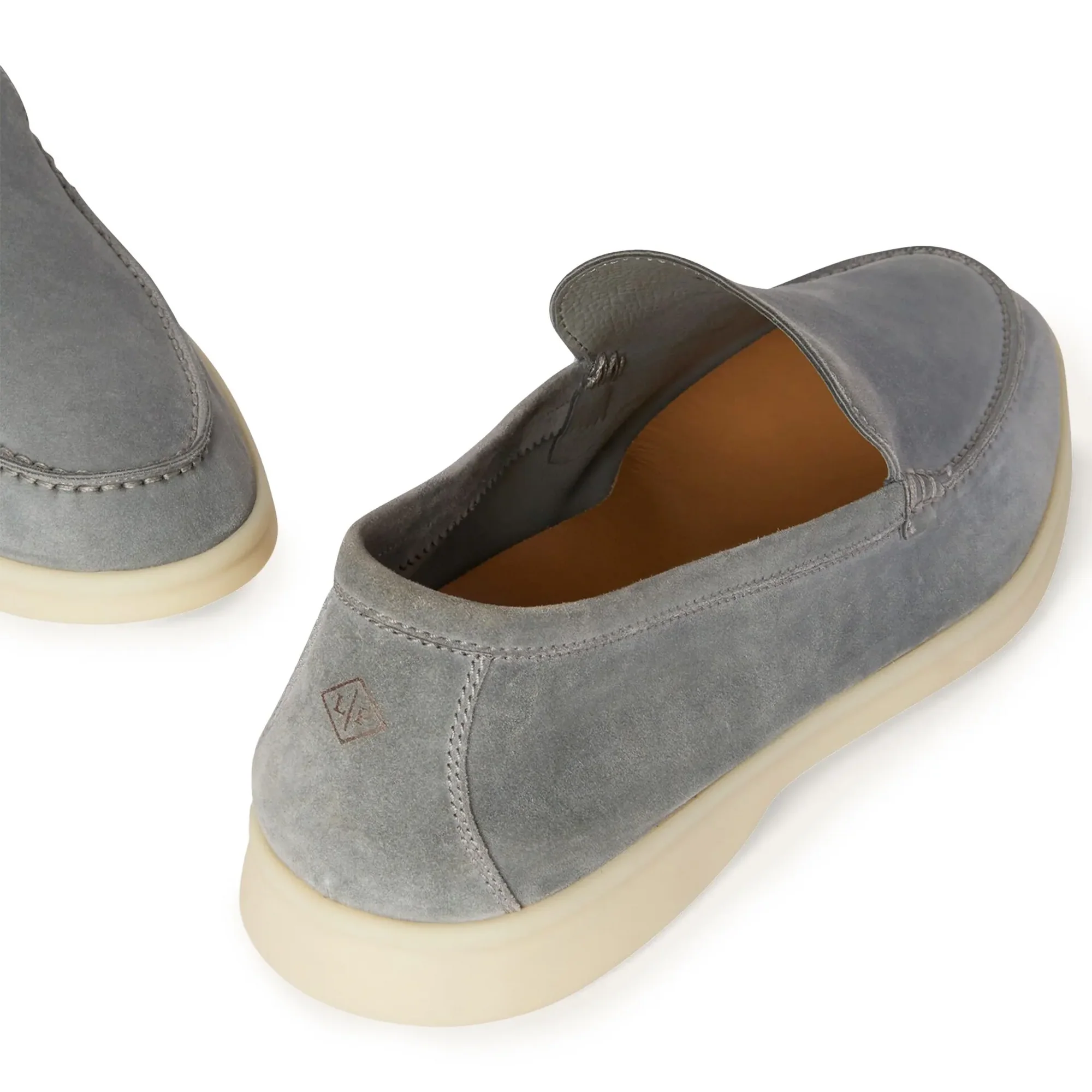 Summer Walk Suede Gull Grey Loafers
