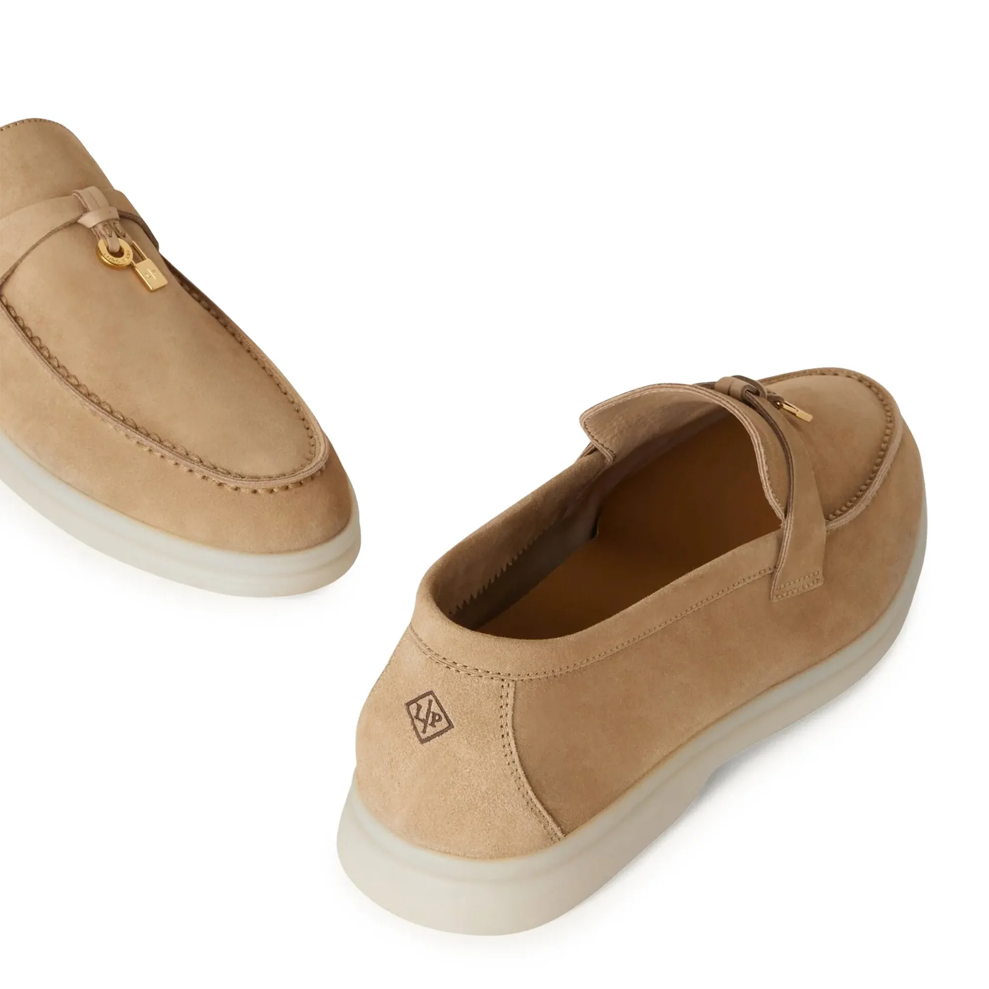 Summer Charms Suede Sandstone Loafers