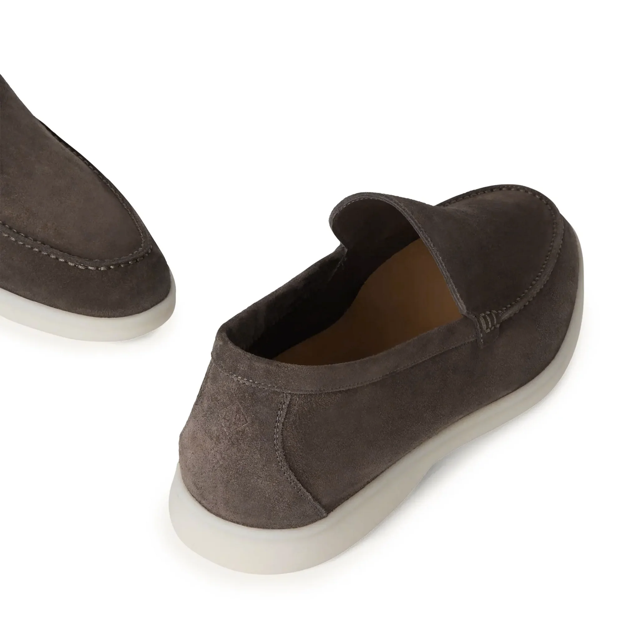 Summer Walk Suede Warm Grey Loafers
